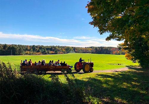 Pick a Pumpkin Wagon Rides each October at Smiling Hill